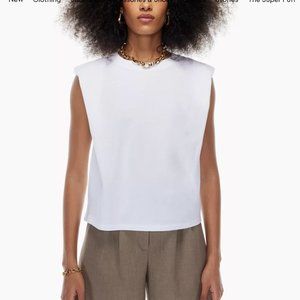 Aritzia Babaton Shoulder Pad Tank Crew-neck t-shirt with shoulder pads